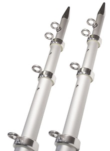 Silver-Silver Outrigger Pole